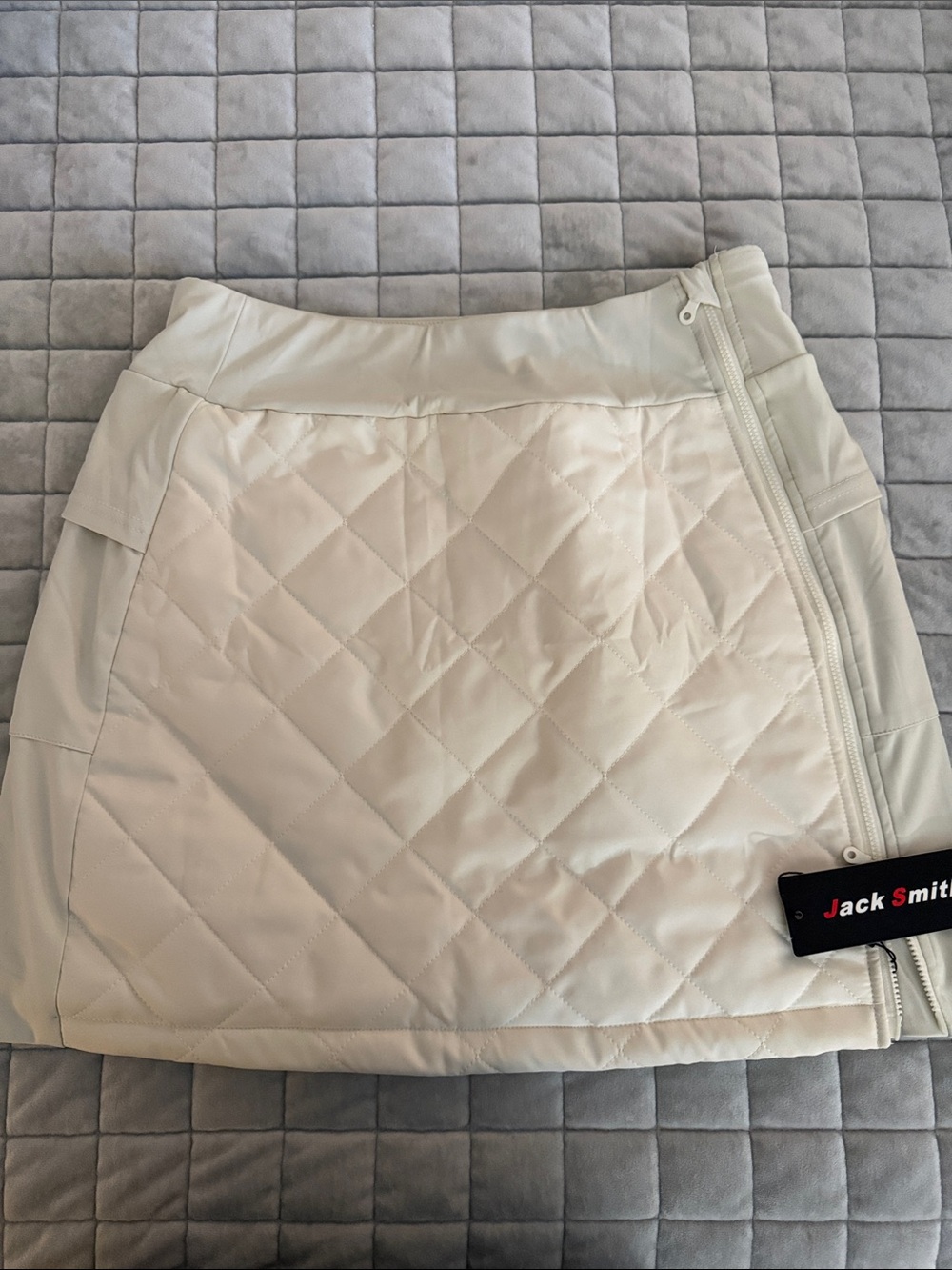 NWT Jack Smith Women’s Quilted Cream Athletic/Golf Skirt